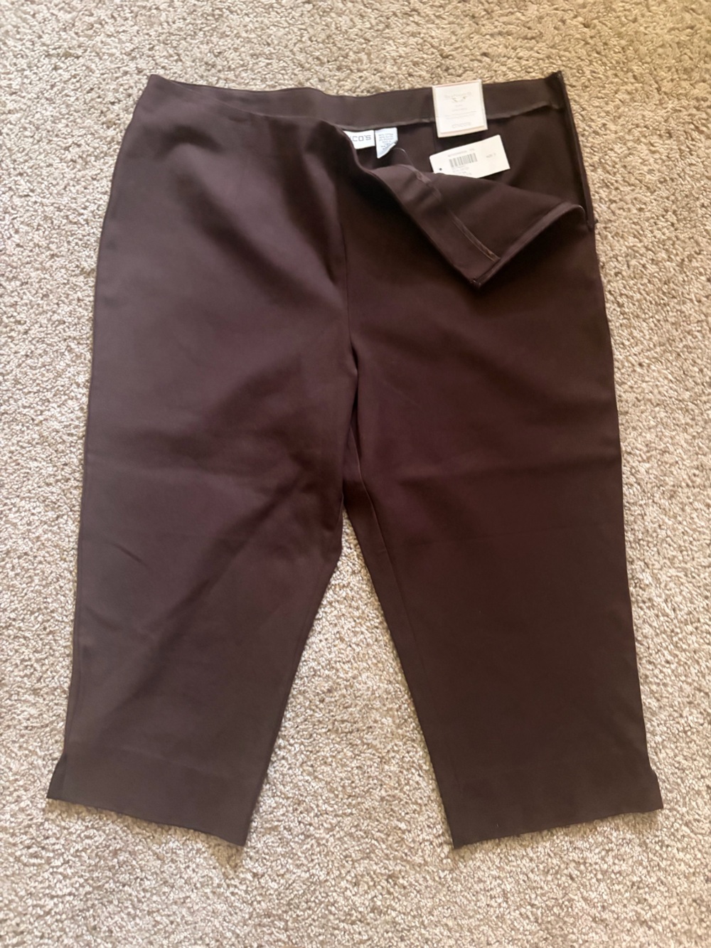 Chico's Chocolate Brown Cropped Ponte Pants
